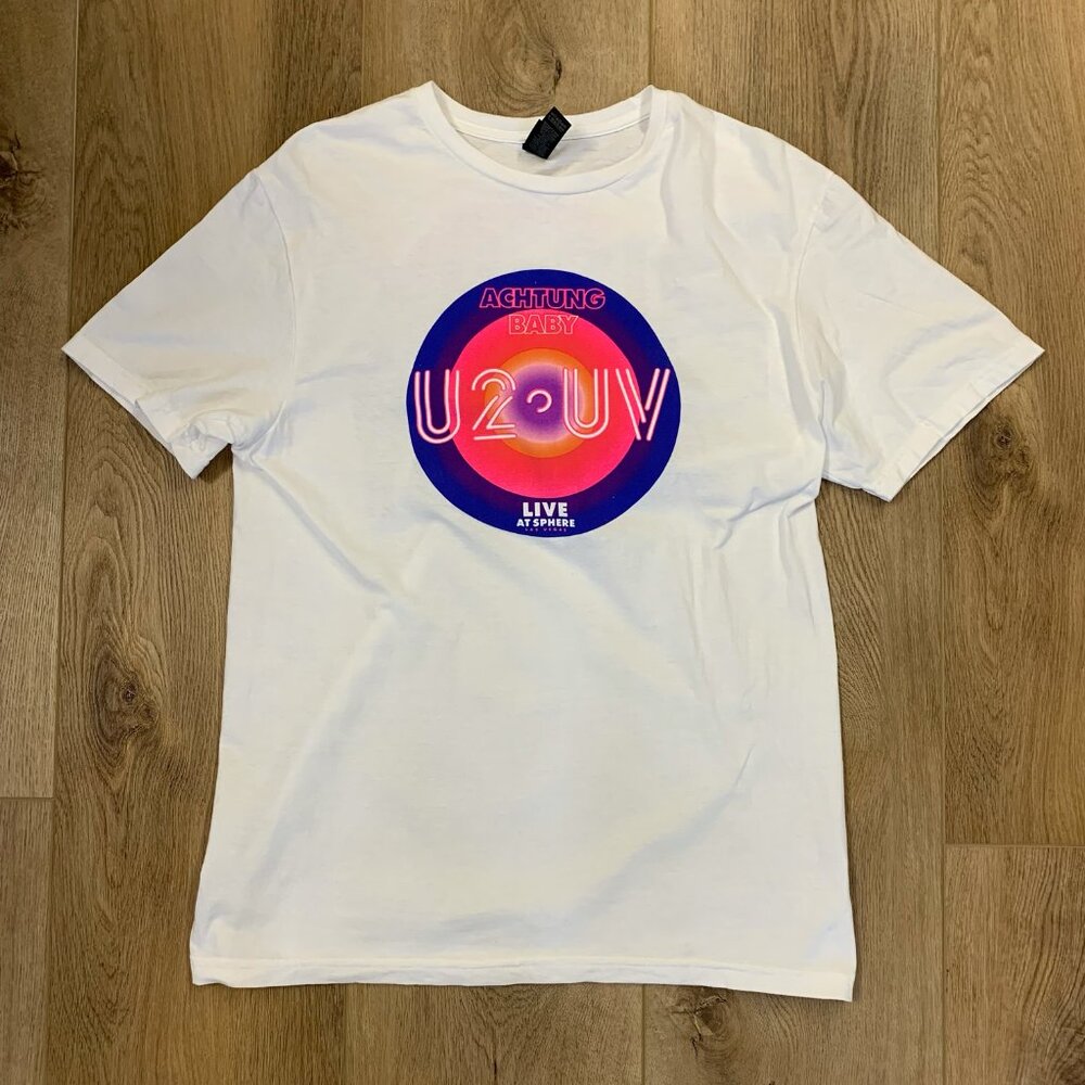 U2 "Live at the Sphere" Official Concert T-Shirt (Size M, 100% Cotton)